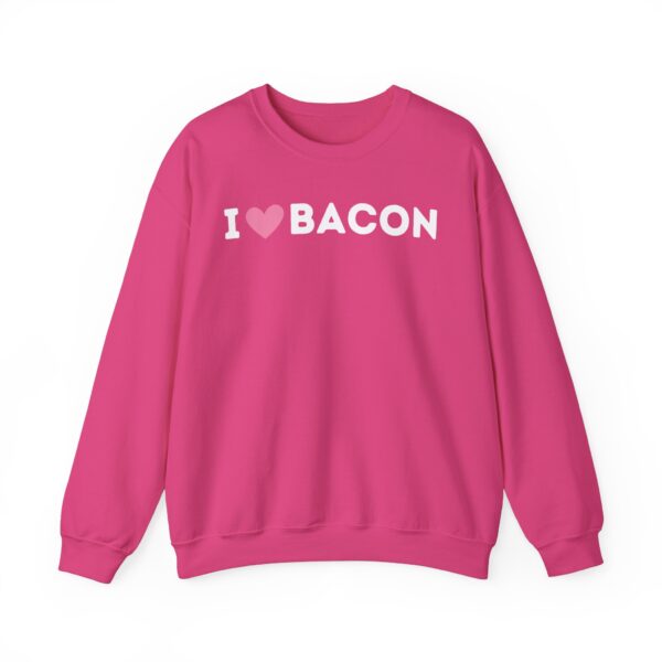 I Love Bacon Crewneck Sweatshirt - Image 13