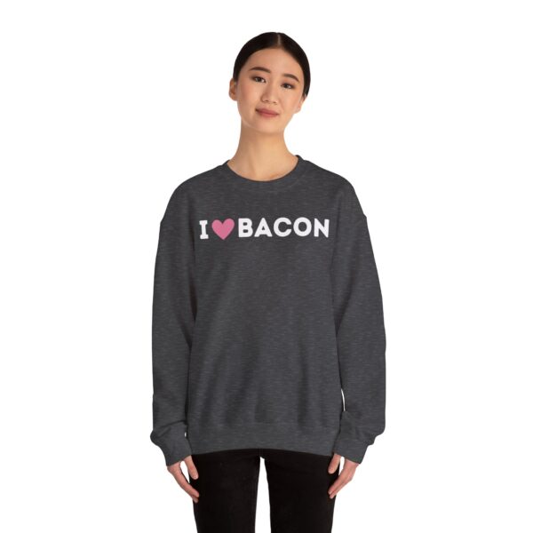 I Love Bacon Crewneck Sweatshirt - Image 6