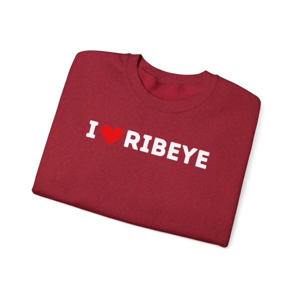 I Love Ribeye Crewneck Sweatshirt - Image 9
