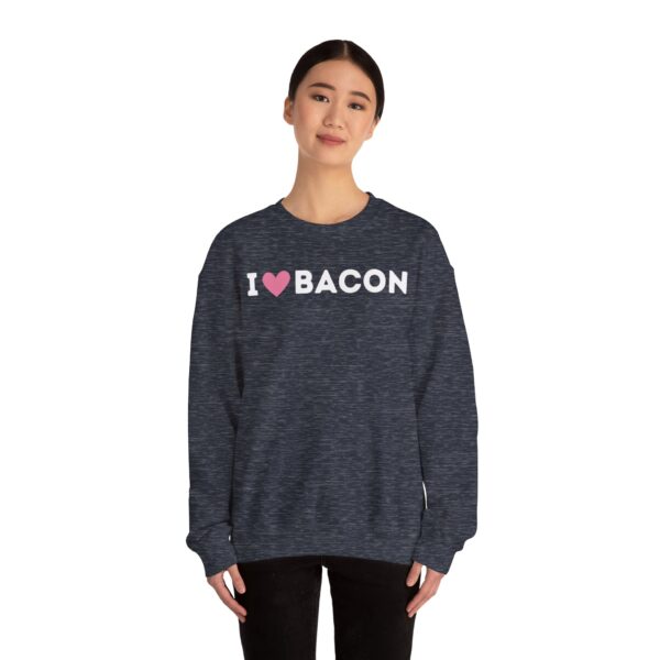 I Love Bacon Crewneck Sweatshirt - Image 21