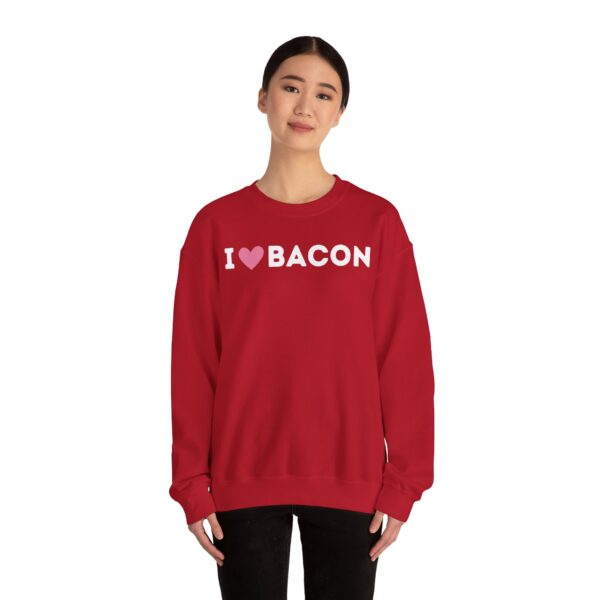 I Love Bacon Crewneck Sweatshirt - Image 18