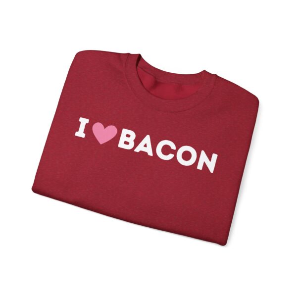 I Love Bacon Crewneck Sweatshirt - Image 8