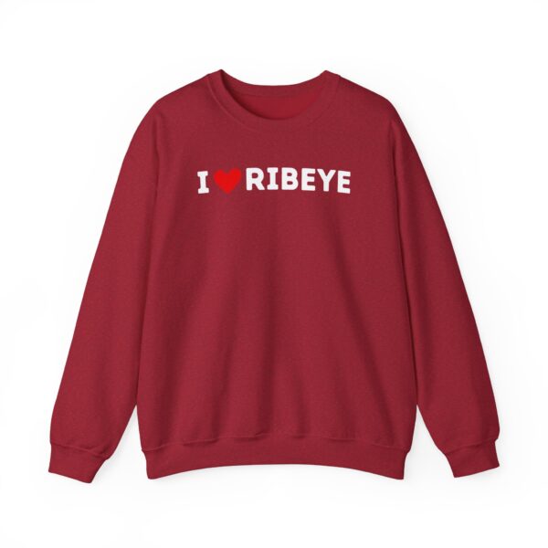 I Love Ribeye Crewneck Sweatshirt - Image 8