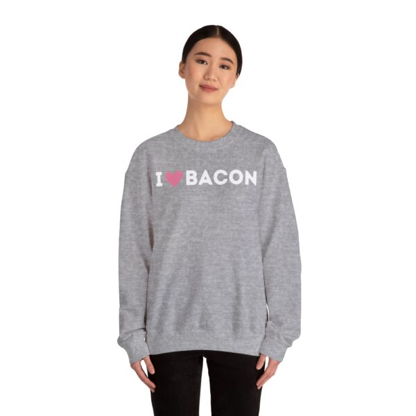 I Love Bacon Crewneck Sweatshirt - Image 3