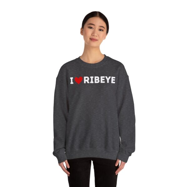 I Love Ribeye Crewneck Sweatshirt - Image 7