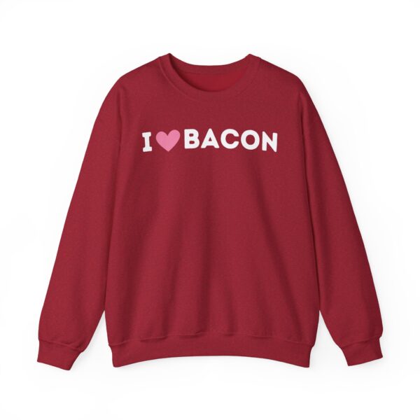 I Love Bacon Crewneck Sweatshirt - Image 7