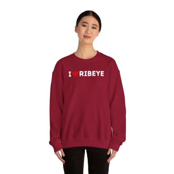 I Love Ribeye Crewneck Sweatshirt - Image 16
