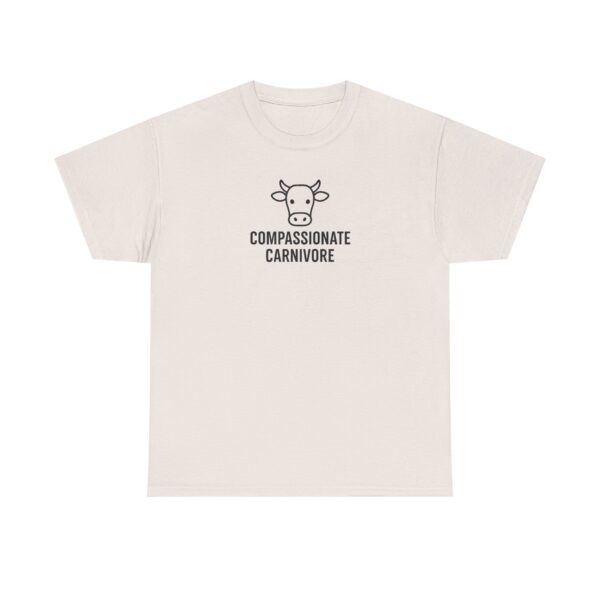 Compassionate Carnivore T-Shirt - Black Logo - Image 7
