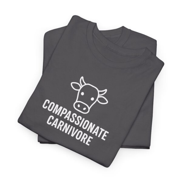 Compassionate Carnivore T-Shirt - White Logo - Image 9