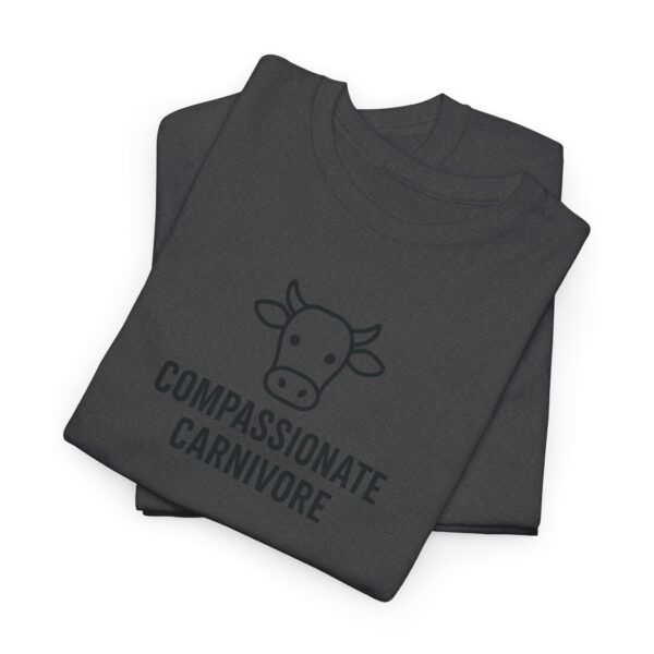 Compassionate Carnivore T-Shirt - Black Logo - Image 15
