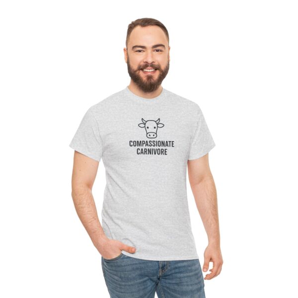 Compassionate Carnivore T-Shirt - Black Logo - Image 2