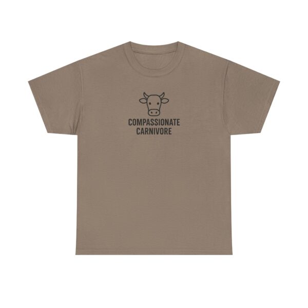 Compassionate Carnivore T-Shirt - Black Logo - Image 10