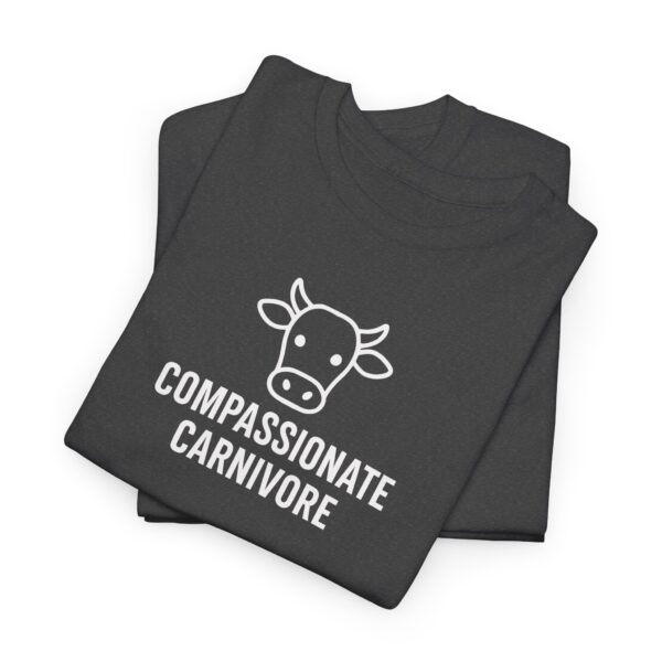 Compassionate Carnivore T-Shirt - White Logo - Image 6
