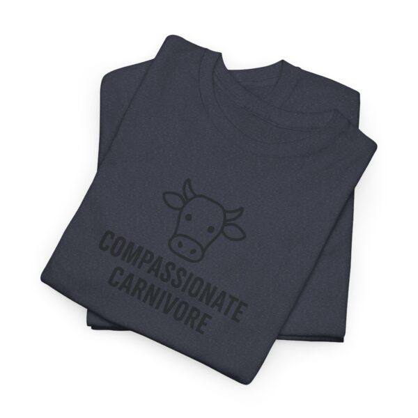 Compassionate Carnivore T-Shirt - Black Logo - Image 23