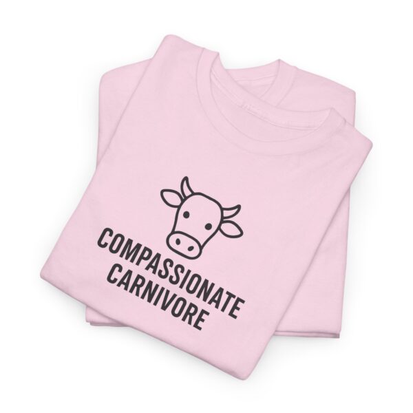 Compassionate Carnivore T-Shirt - Black Logo - Image 25