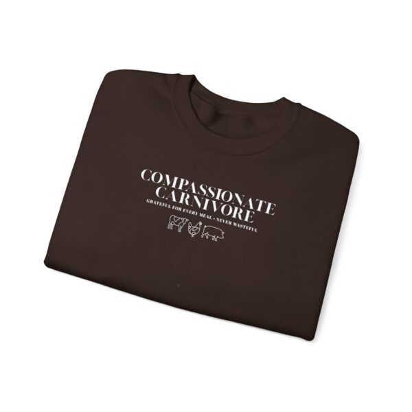 Compassionate Carnivore Crewneck – Grateful For Every Meal, Never Wasteful - Image 4