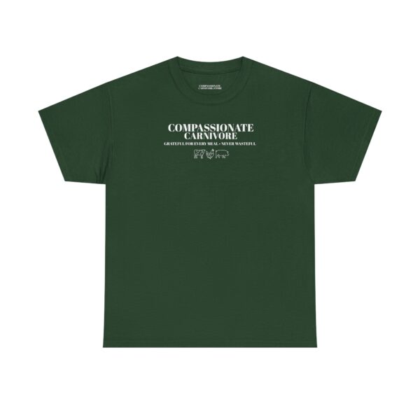 Compassionate Carnivore 100% Cotton Tee – Grateful for Every Meal, Never Wasteful - Image 6