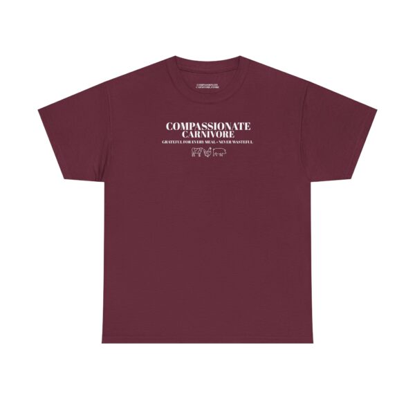 Compassionate Carnivore 100% Cotton Tee – Grateful for Every Meal, Never Wasteful - Image 12