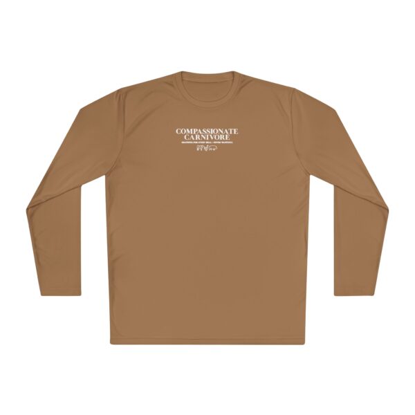 Compassionate Carnivore Unisex Lightweight Long Sleeve Tee – 100% Polyester - Image 3