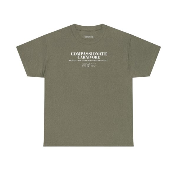 Compassionate Carnivore 100% Cotton Tee – Grateful for Every Meal, Never Wasteful - Image 5