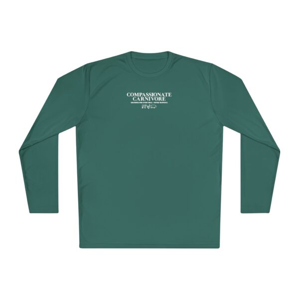 Compassionate Carnivore Unisex Lightweight Long Sleeve Tee – 100% Polyester - Image 4