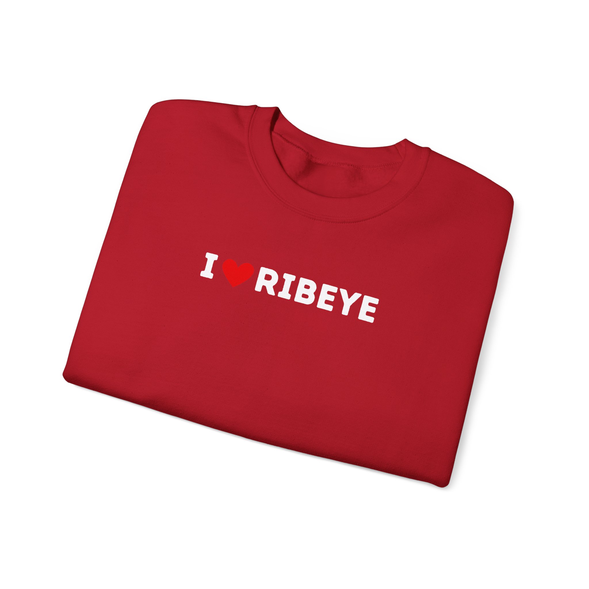I Love Ribeye Crewneck Sweatshirt - Image 14