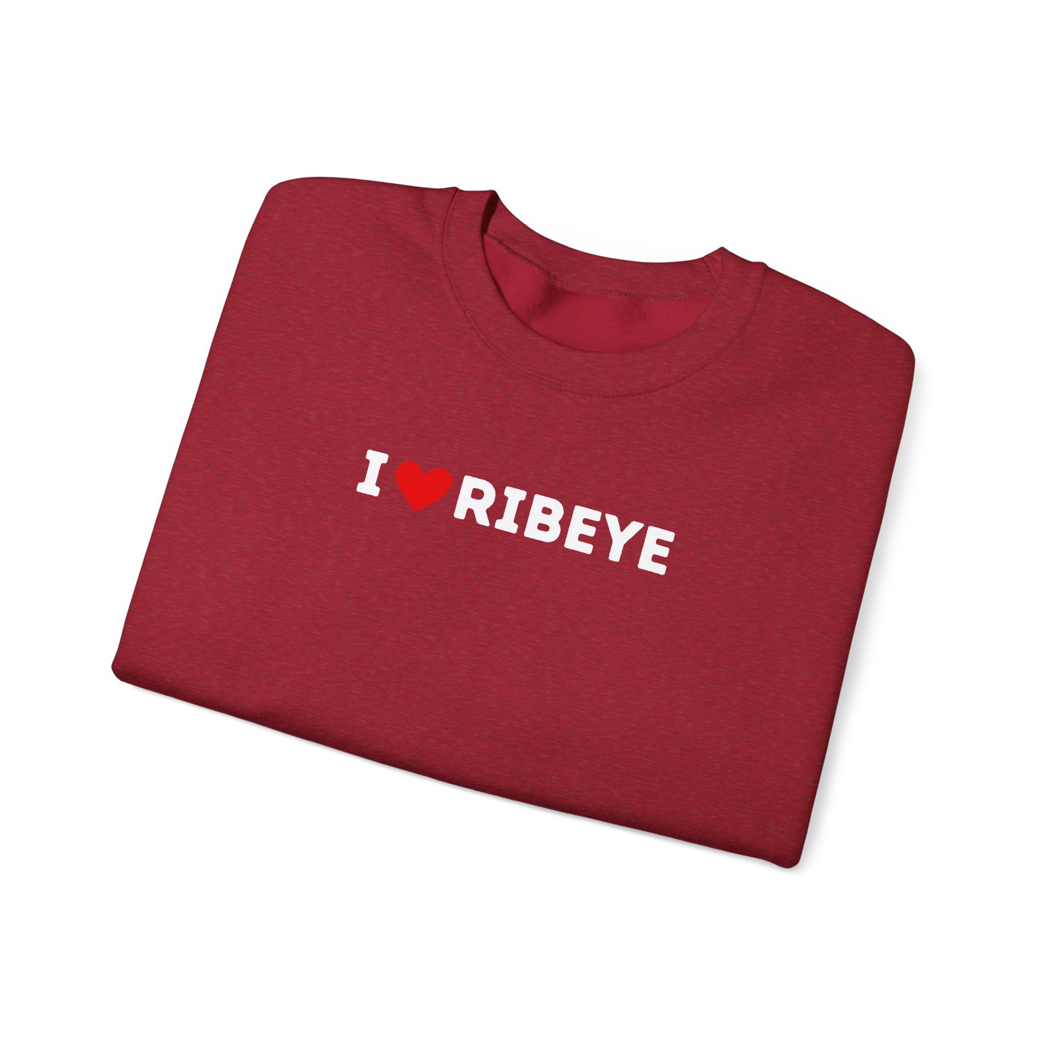 I Love Ribeye Crewneck Sweatshirt - Image 4