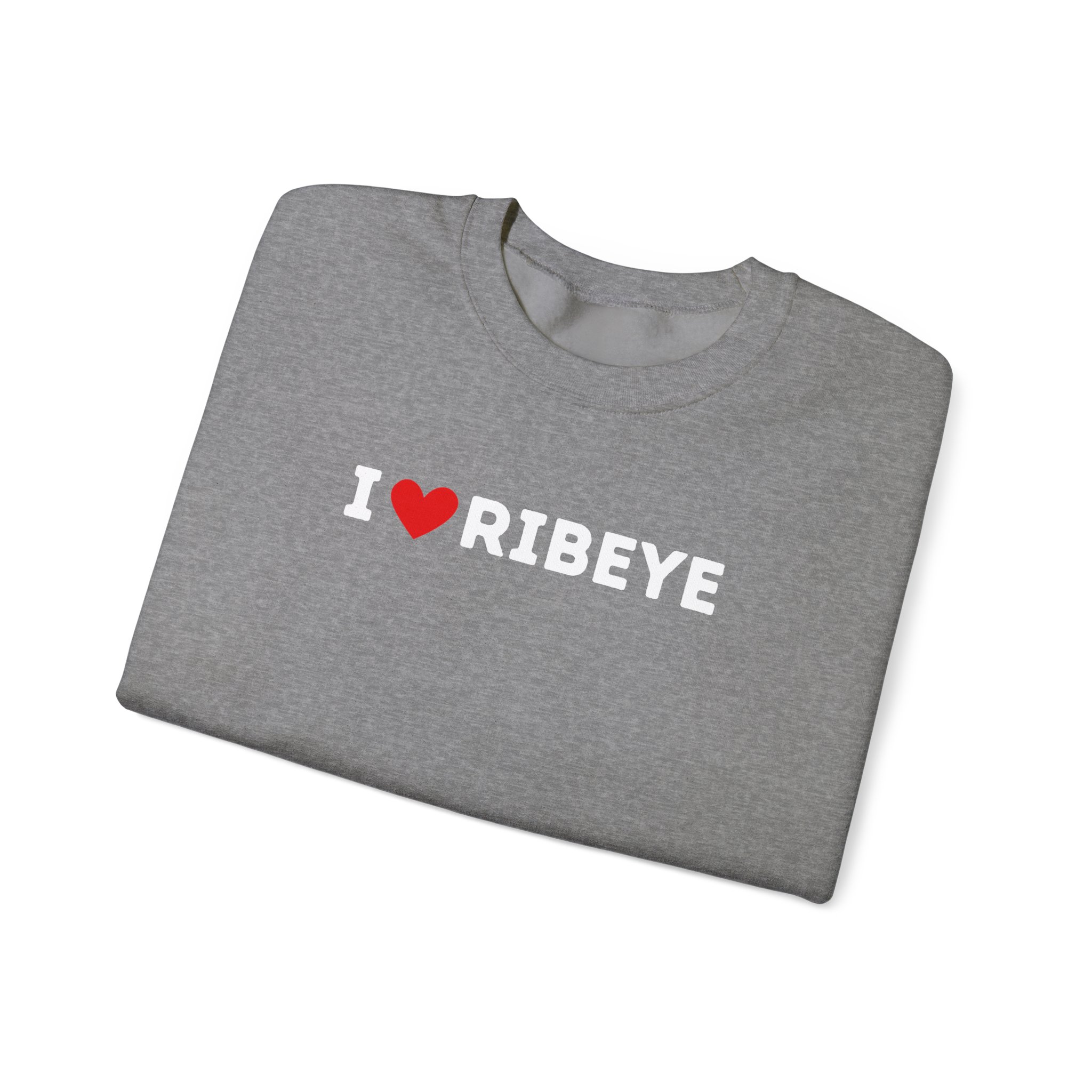I Love Ribeye Crewneck Sweatshirt - Image 19
